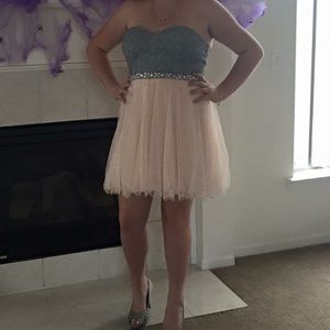 Strapless Homecoming Dress